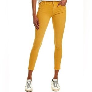 LOFT Modern Skinny Crop jeans yellow mustard women's size 6